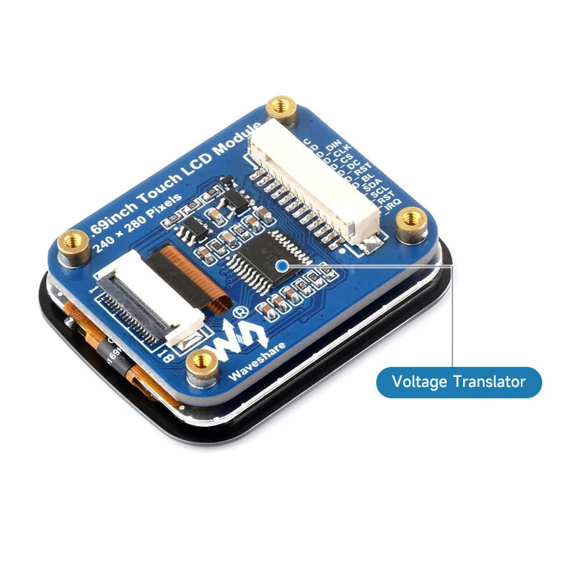 Custom 1.69 Inch Round Display IPS Touch Screen Module Micro LCD 240×280 262K Monitor SPI & I2C for Arduino Pi ESP32 STM32