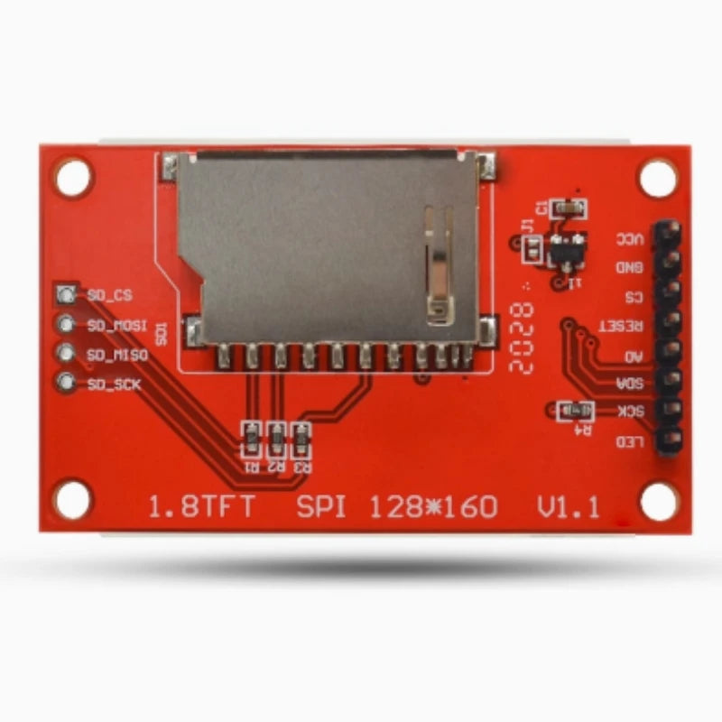 Custom 1.8-inch TFT LCD display module SPI serial port 51 drives 4 IO drives TFT128 * 160
