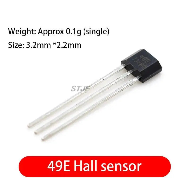 Custom 10pcs 49E Sensor S49E Hall Element SS49E High Sensitivity Linear Hall OH49E Electric Car Turn