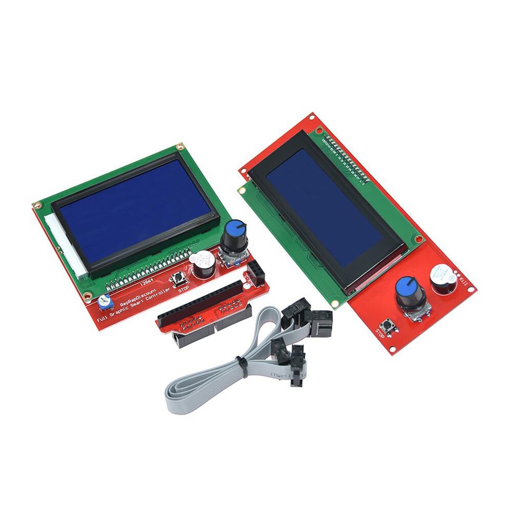 12864 LCD Smart Parts Controller Control Panel LCD 12864 Display Monitor Blue Screen Module For Anet A6 customize