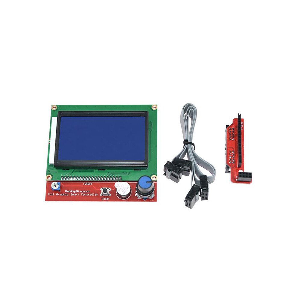 12864 LCD Smart Parts Controller Control Panel LCD 12864 Display Monitor Blue Screen Module For Anet A6 customize