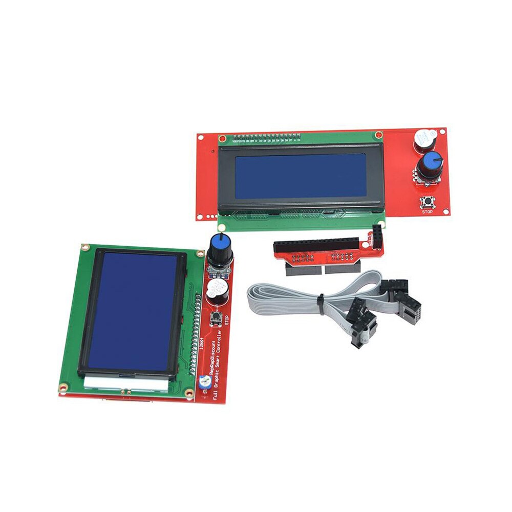 12864 LCD Smart Parts Controller Control Panel LCD 12864 Display Monitor Blue Screen Module For Anet A6 customize