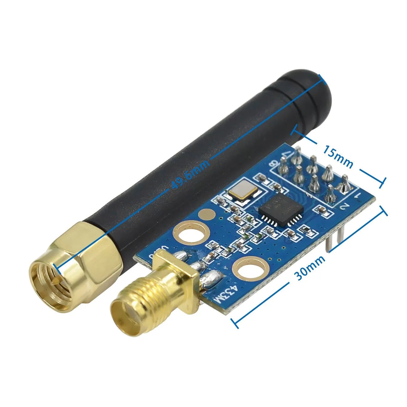 Custom 1PCS CC1101 Wireless Module With SMA Antenna Wireless Transceiver Module For Arduino 315/433/868/915MHZ