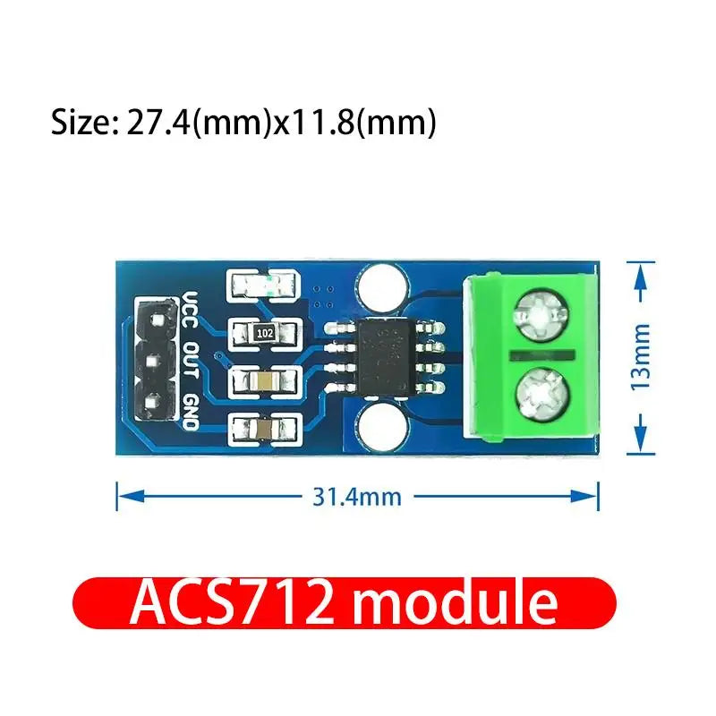 Custom 1PCS NEW ACS712 5A 20A 30A Hall Current Sensor Module ACS712 model for arduino