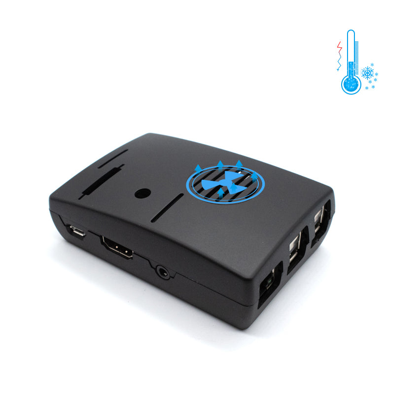 Raspberry Pi 3 ABS Case for raspberry pi 3, black, fan cooled LT-3B325 customize