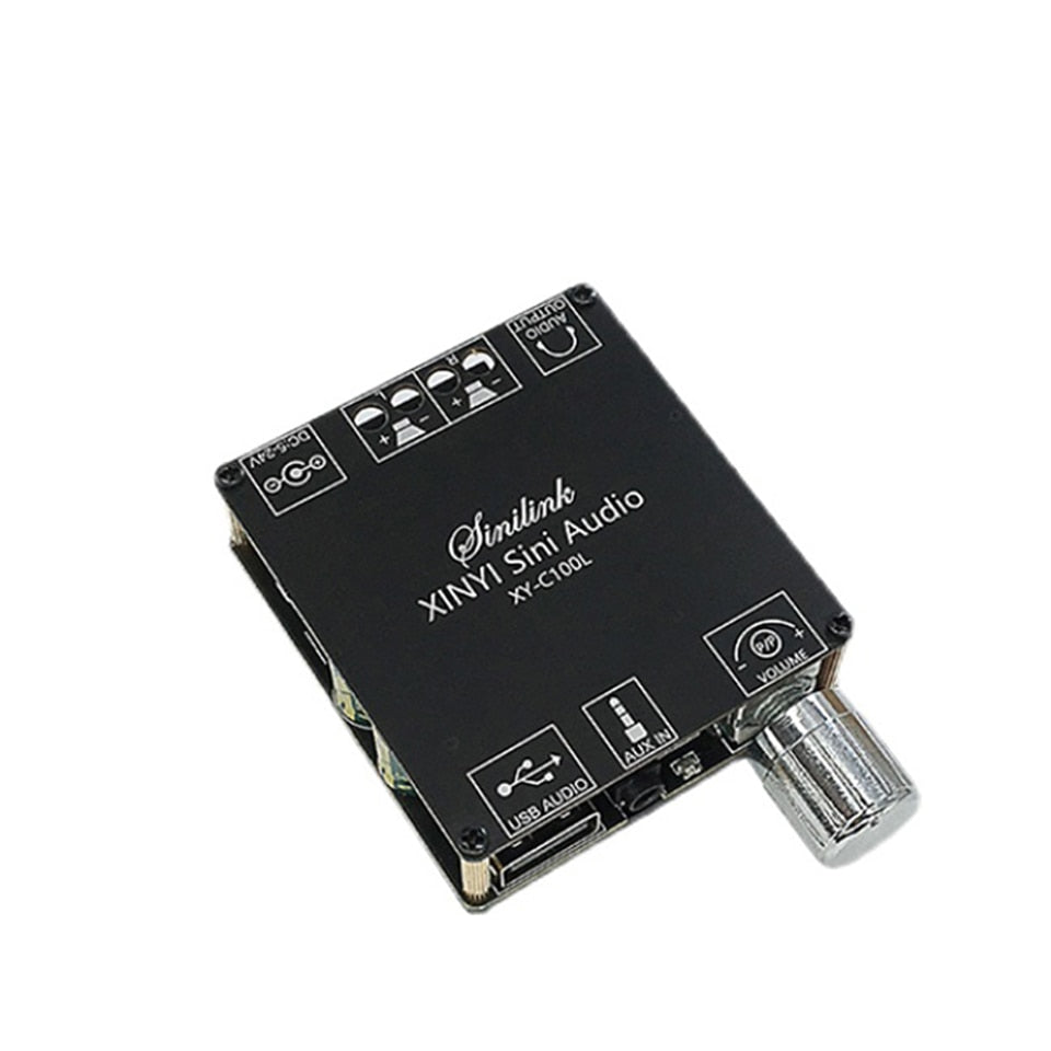 2*100W BT 5.0 Digital Power Amplifier Board AUX Speaker 2.0 CH Stereo Home Music Wireless Module Audio AMP Customize