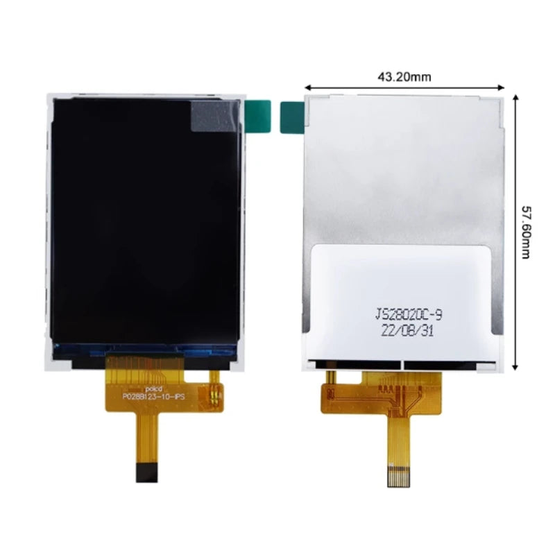 Custom 2.8 inch IPS full angle TFT color LCD display screen with 10PIN SPI serial port 240 * 320 ST7789V No touch/capacitive touch