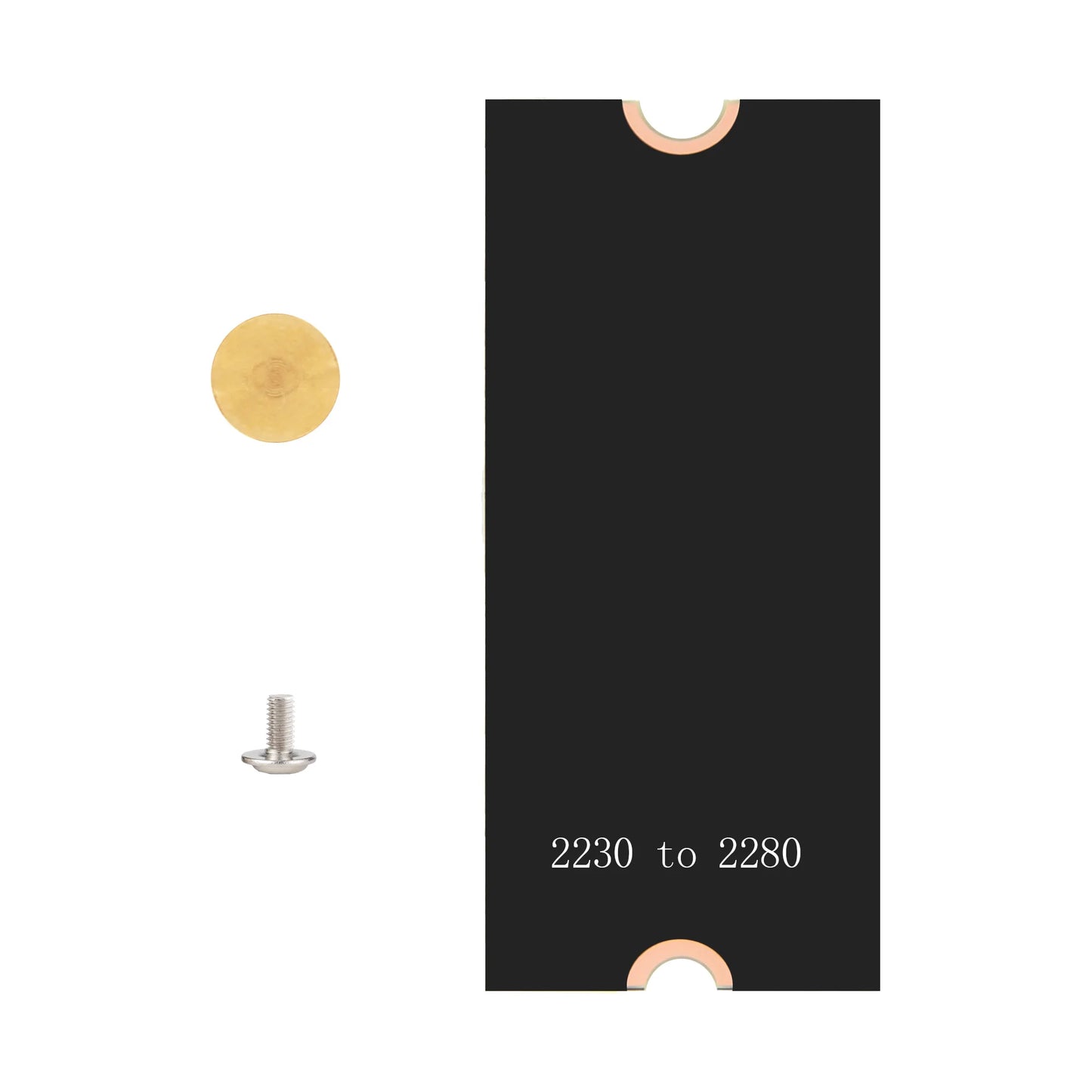 Custom 2 PCS M.2 NGFF NVMe SSD Length Extend Adapter Bracket