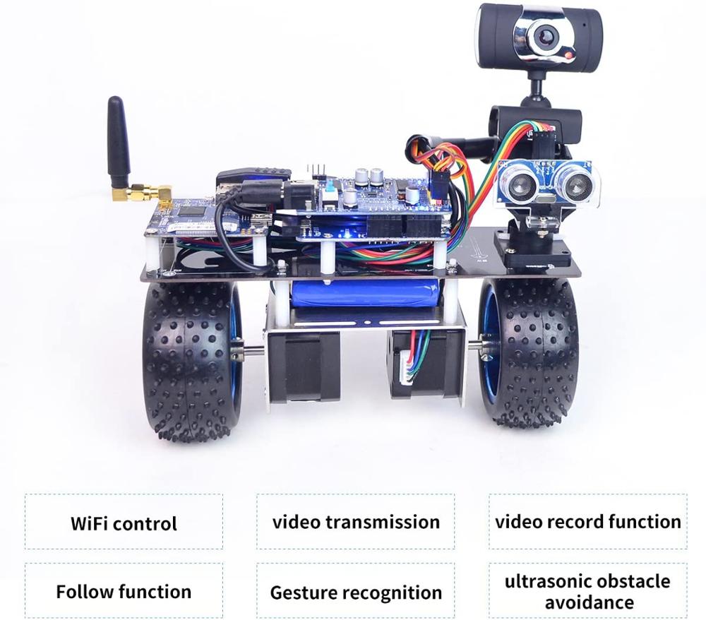 2-Wheel Self-Balancing Robot car kit, WiFi Smart Robot car with 2-DOF Hd Camera,Android/iOS APP PC Remote Control Customize