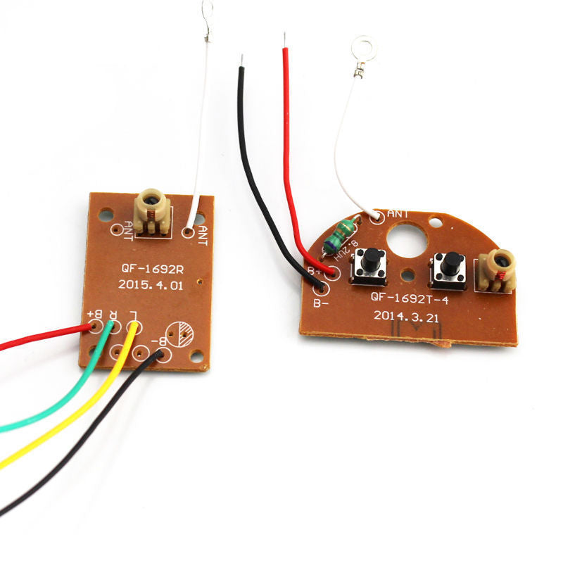 2CH 27MHZ Remote Transmitter & Receiver Board with Antenna for DIY RC Car Robot F20393