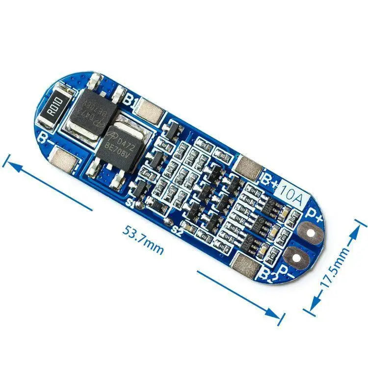 Custom 3S 10A 11.1V 12V 12.6V Lithium Battery Charger Protection Board Module for 18650 Li-ion Lipo Battery Cells BMS 3.7V