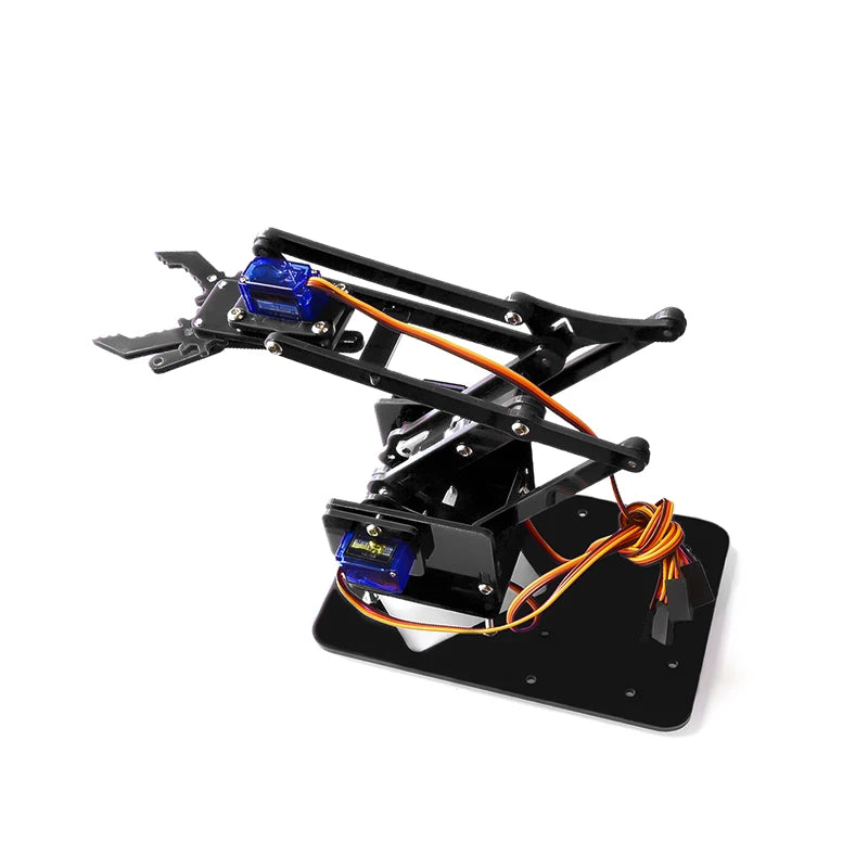 Custom 4 DOF Unassembly Acrylic Mechanical Arm Robot Manipulator Claw for Arduino Maker Learning DIY Kit Robot