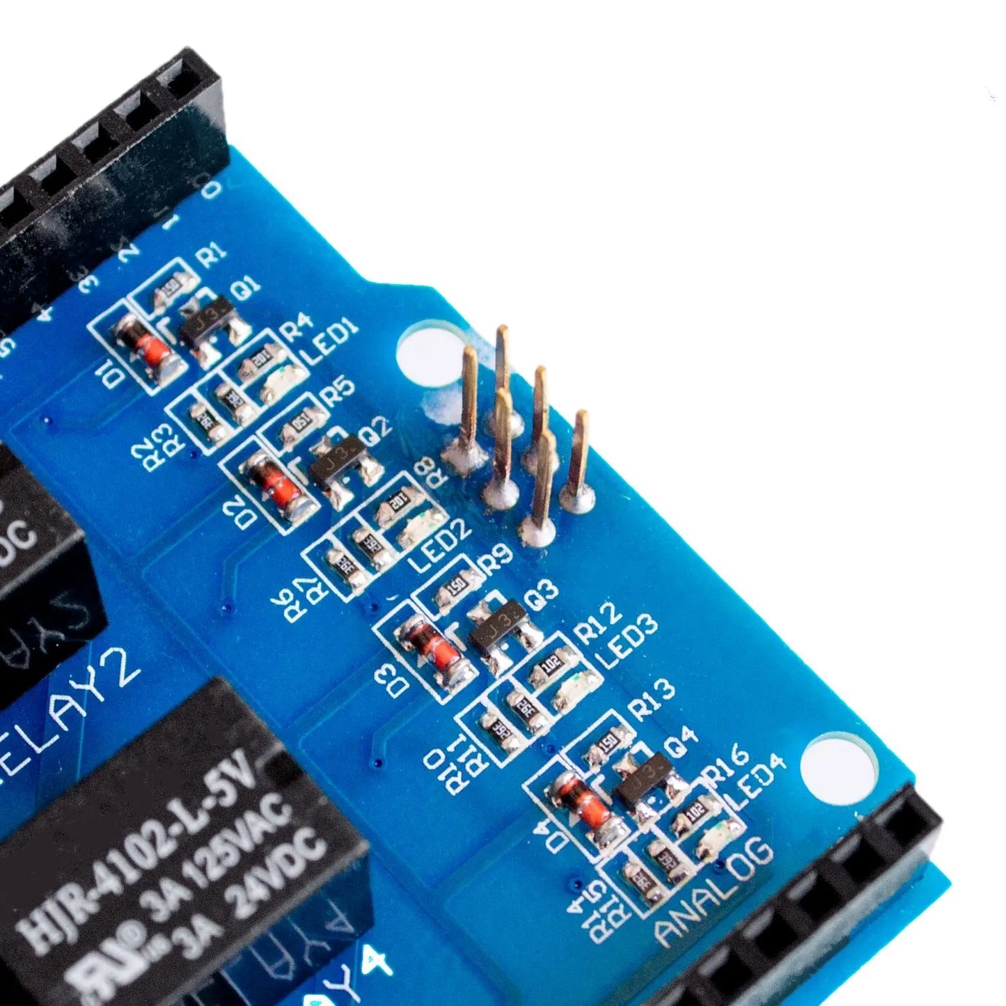 Custom 4 channel 5v relay shield module, Four channel relay control board relay expansion board for arduino For UNO R3 mega 2560