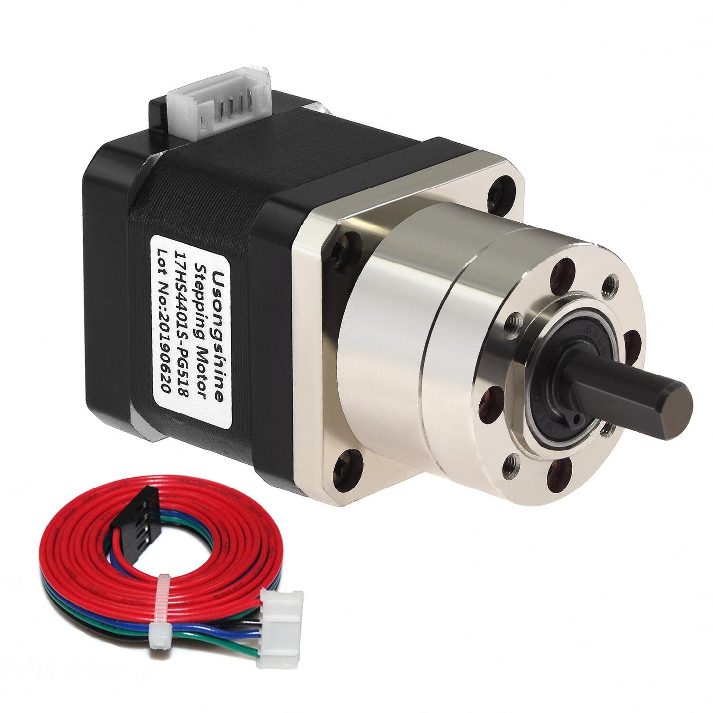 4-lead Nema17 Stepper Motor 42 motor Extruder Gear Stepper Motor Ratio 5.18:1 Planetary Gearbox Nema 17 17HS4401S-PG518 customize