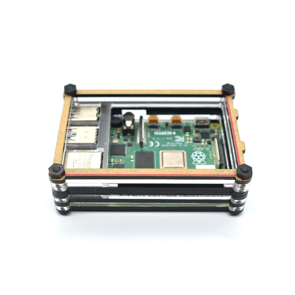 Raspberry Pi 4 Multi-layers acrylic Case Box for Raspberry Pi 4 case LT-4B10 customize