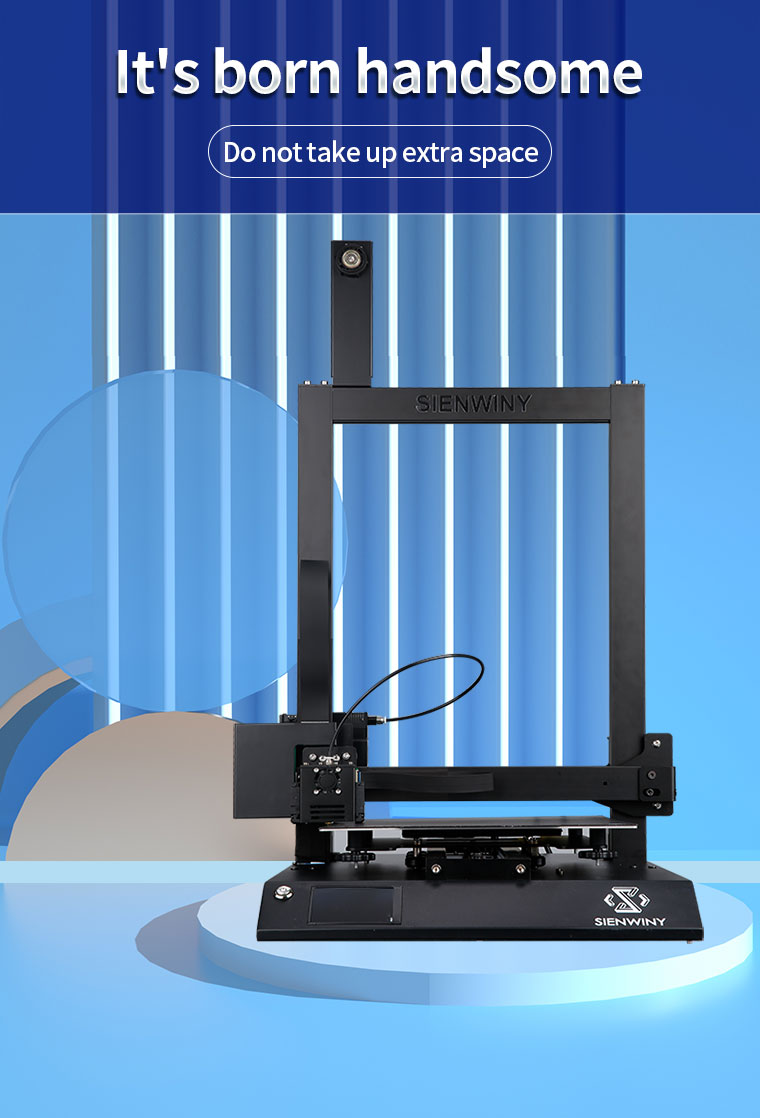 2021 Newest FDM 3D Printer, Auto-leveling 3D Printers More Accu rate And Silent Printing
