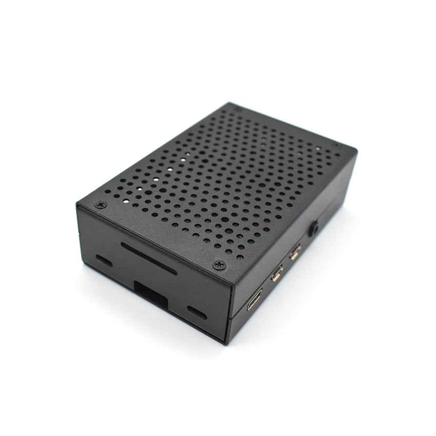 New aluminum alloy Raspberry Pi 4 Case ,black + silver raspberry PI Case, fan cooled LT-4B01-F customize