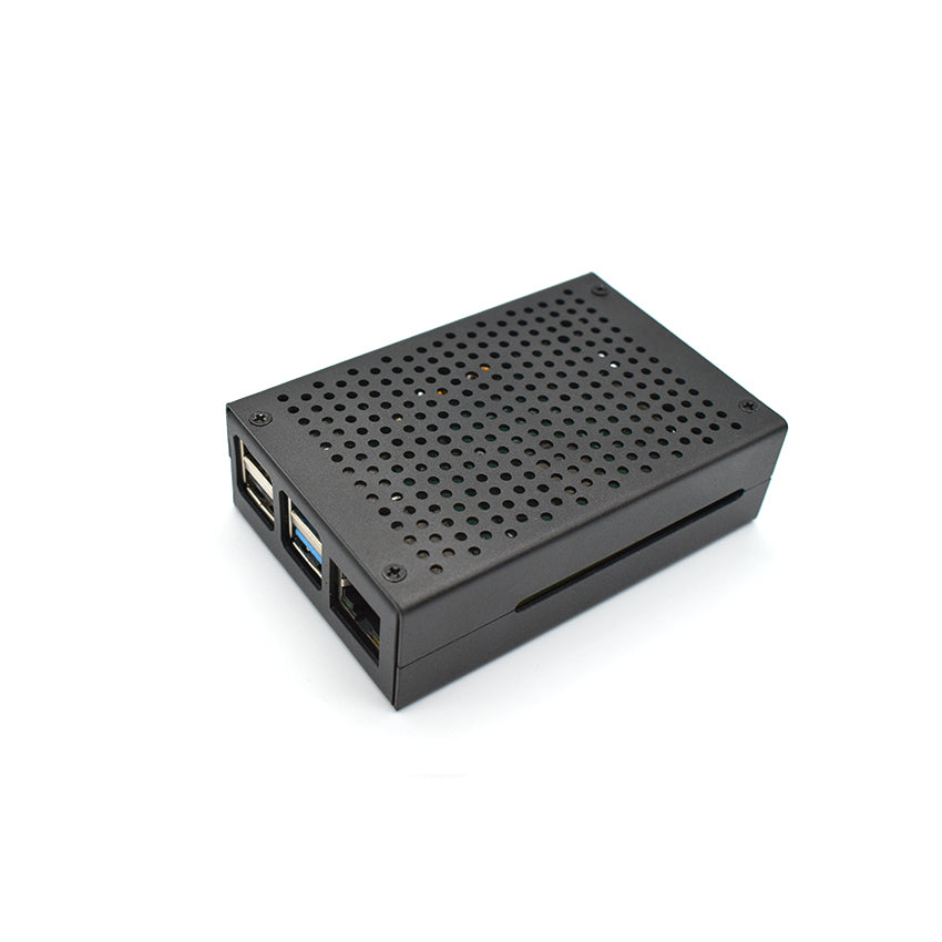 New aluminum alloy Raspberry Pi 4 Case ,black + silver raspberry PI Case, fan cooled LT-4B01-F customize
