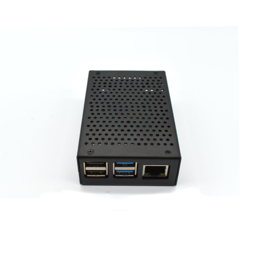 New aluminum alloy Raspberry Pi 4 Case ,black + silver raspberry PI Case, fan cooled LT-4B01-F customize