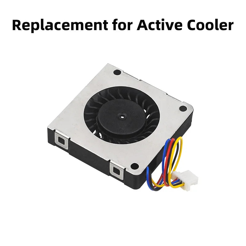 Custom 5V 3007 Fan PWM Speed Adjustable CPU Cooling Radiator JST Interface Optional LED with M2.5 Screws Nutsfor Pi 5 4G 8G