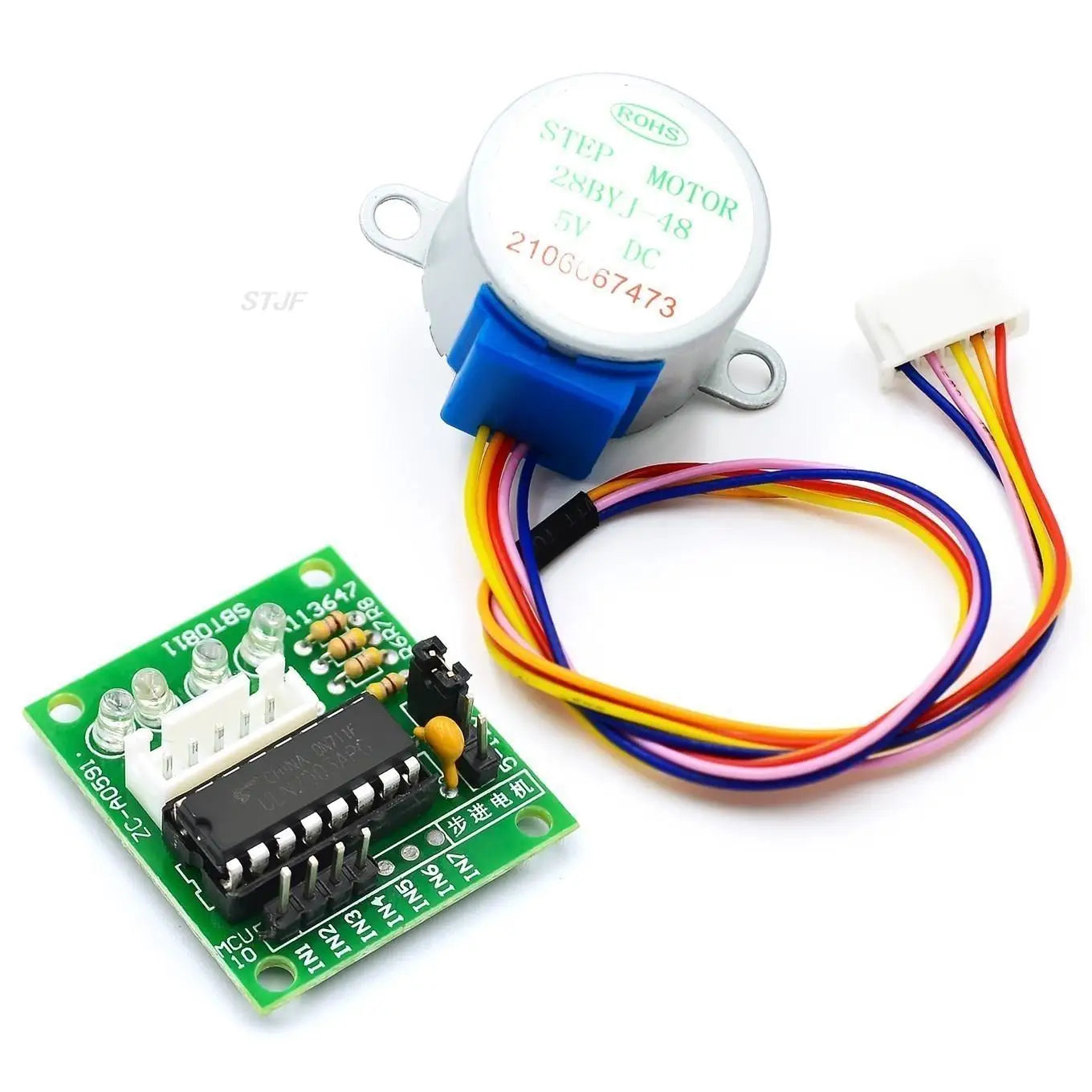 Custom 5V Stepper Motor 28BYJ-48 + ULN2003 Driver Test Module for Arduino,Micro Mini Electric Step Motor for PIC 51 AVR