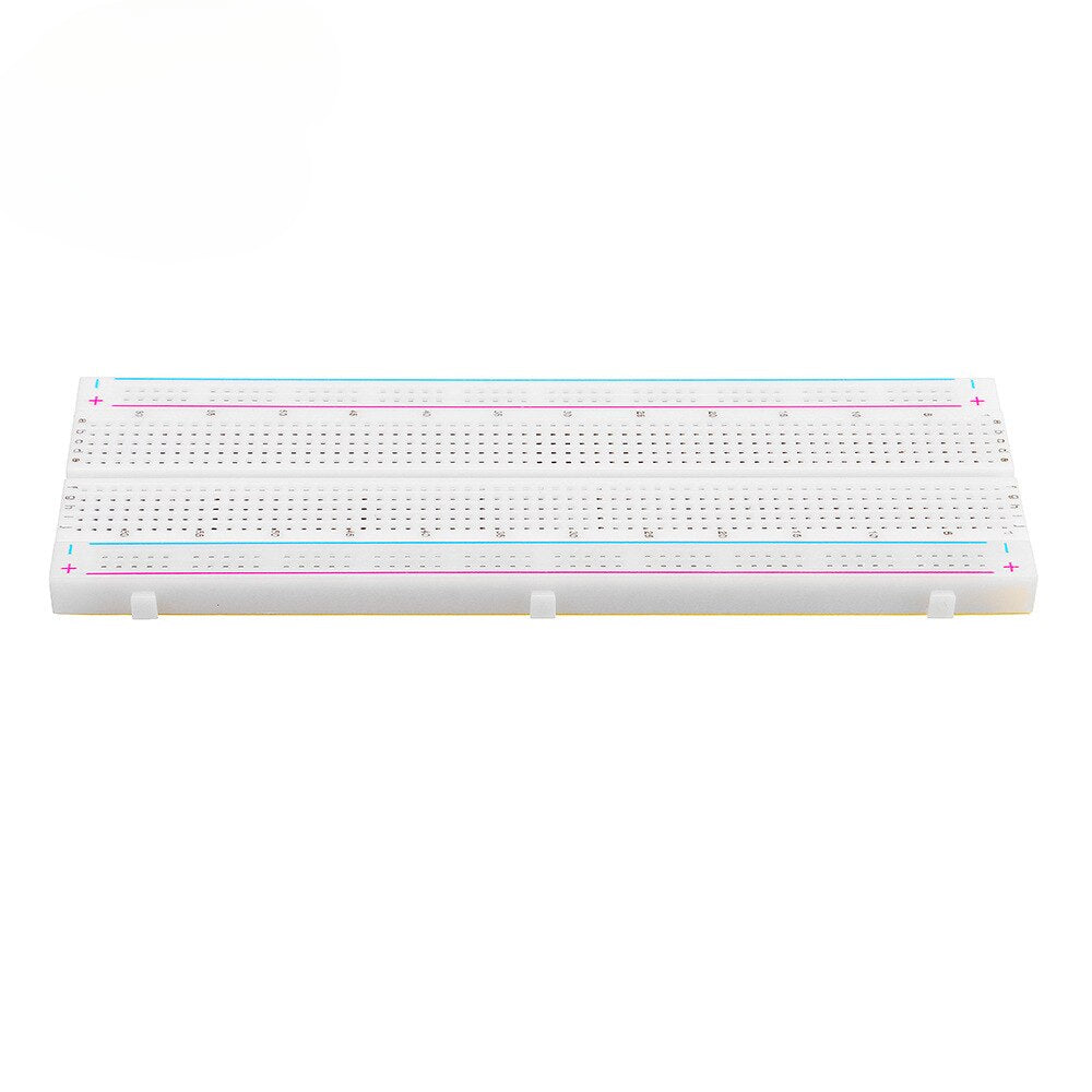 MB-102 Red and blue line breadboard 830-hole breadboard Experimental connection plate Width 5.5CM length 16.5CM customize