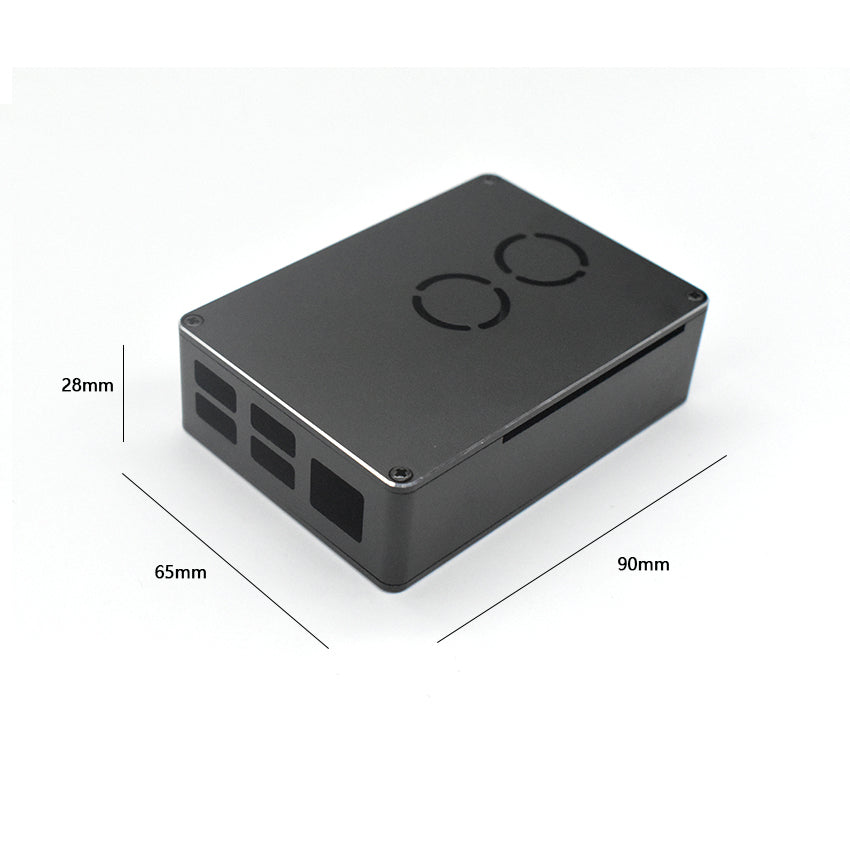 aluminum alloy Raspberry Pi 4 case pi 4B custom case black, double fan cooled LT-4BA09