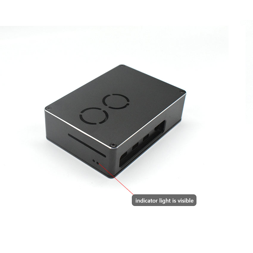 aluminum alloy Raspberry Pi 4 case pi 4B custom case black, double fan cooled LT-4BA09