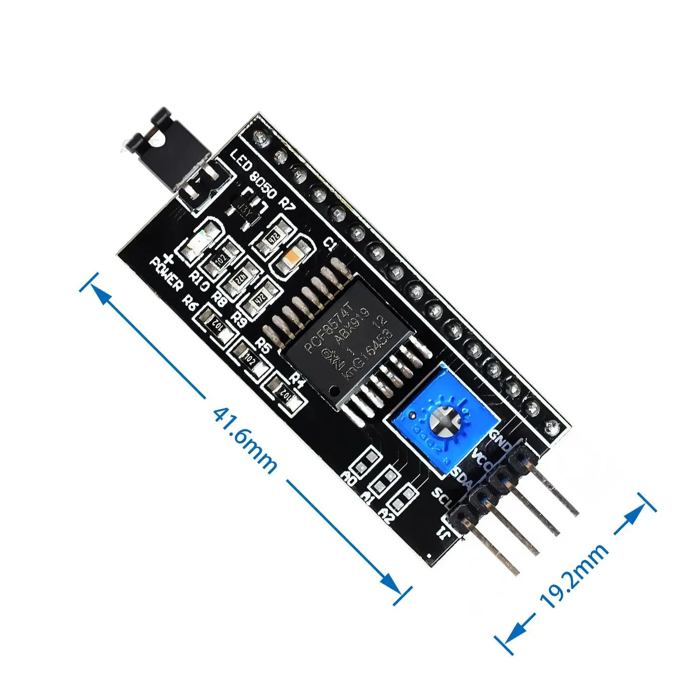 Custom Adjustable Backlight of Interface Module IIC I2C TWISPI Serial Board Module Port 1602 LCD Display for Arduino