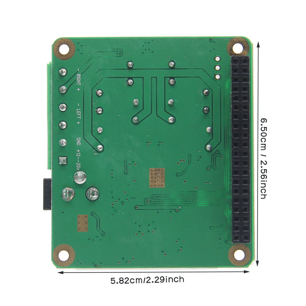 Amplifier HIFI AMP Expansion Board Audio Module with Acrylic Case for Raspberry Pi 4 Model B Only