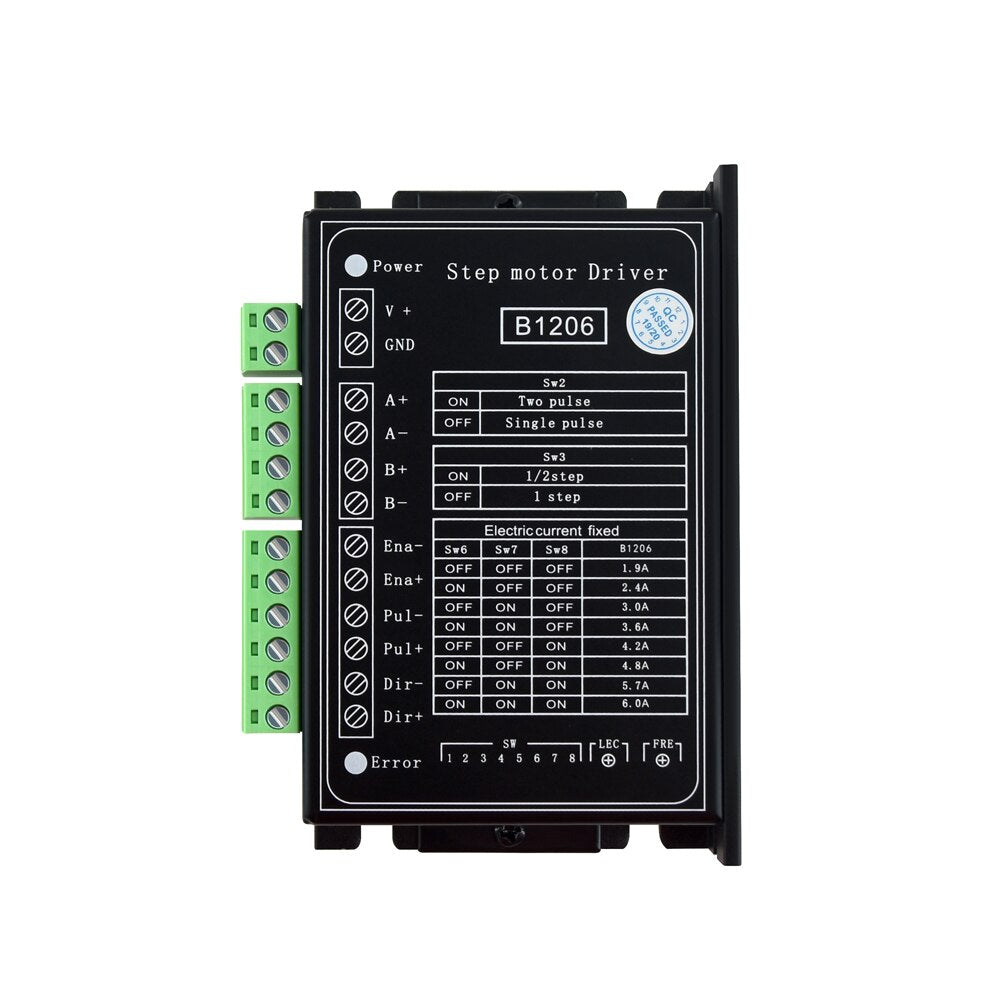 B1206 Full-step/Half-step Driver Two-phase 42/57 Stepper Motor Controller Nema17/23 Voltage 120V Working Current 6A customize