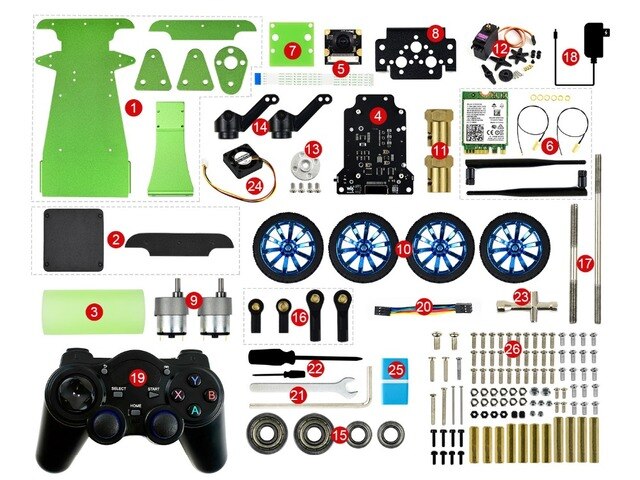 Custom Waveshare JetBot AI Kit / JetRacer AI Kit OFFICIAL Partner AI Smart Robot Based on Jetson Nano