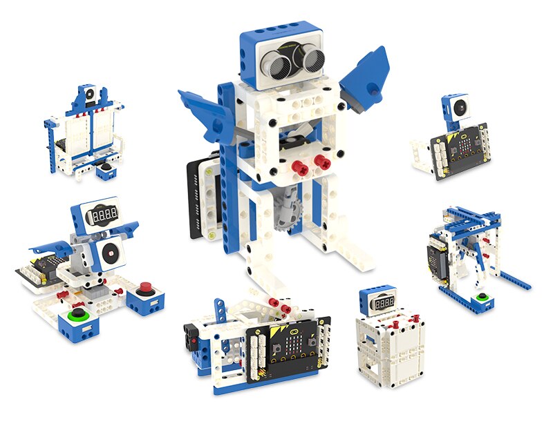 Custom educational sensor kit for Python and Makecode programming design for microbit V1and V2