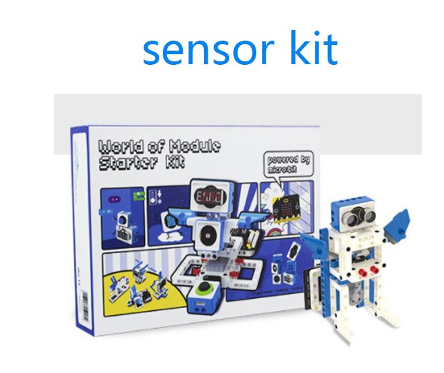 Custom educational sensor kit for Python and Makecode programming design for microbit V1and V2