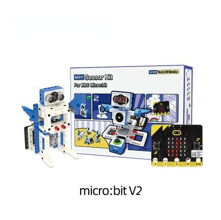 Custom educational sensor kit for Python and Makecode programming design for microbit V1and V2