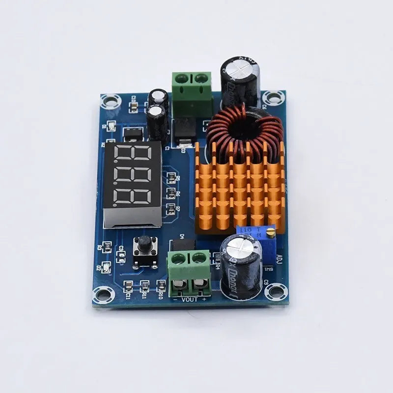 Custom DC 3V-35V to DC 5V-45V Boost Module Digital Voltmeter DC-DC Step Up Module Boost Converter Board 5A Power Adjustable for Voltage