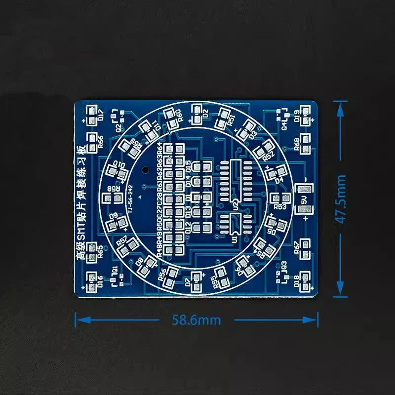 Custom DIY CD4017 Rotating LED SMD NE555 Soldering Practice Board DIY Kit Fanny Skill Training Electronic Suit