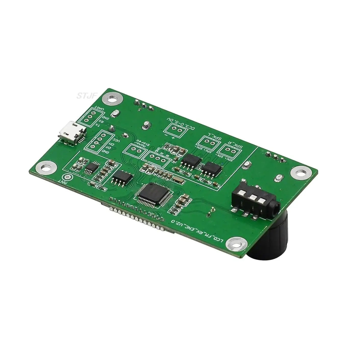 Custom DSP PLL Digital Stereo FM Radio Receiver Module Board 87-108MHz With Serial Control Frequency Range 50Hz-18KHz Controller
