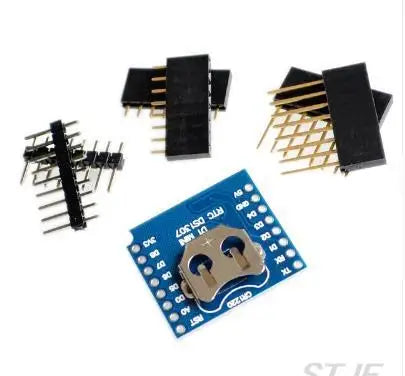 Custom ESP8266 D1 Mini Pro WiFi NodeMcu Data Logger Shield DS1307 Battery 0.66 OLED DC Power Buzzer V1.0.0 Dual Base for WeMos DIY Kit