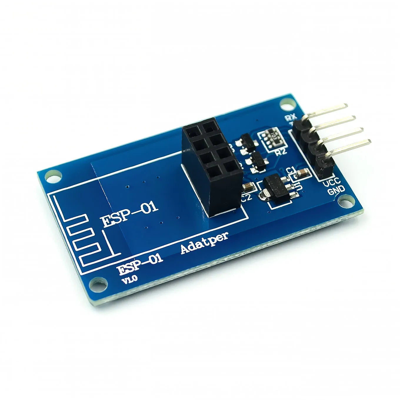 Custom ESP8266 ESP-01 Serial WiFi Wireless Adapter Module 3.3V 5V Esp01 Breakout PCB Adapters Compatible For Arduino