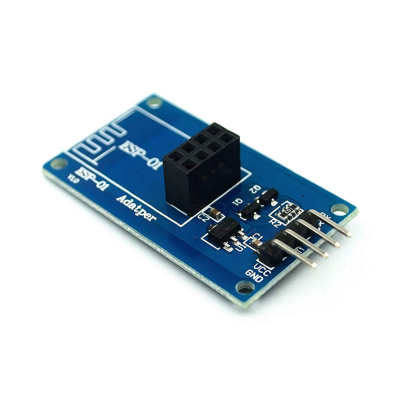 Custom ESP8266 ESP-01 Serial WiFi Wireless Adapter Module 3.3V 5V Esp01 Breakout PCB Adapters Compatible For Arduino