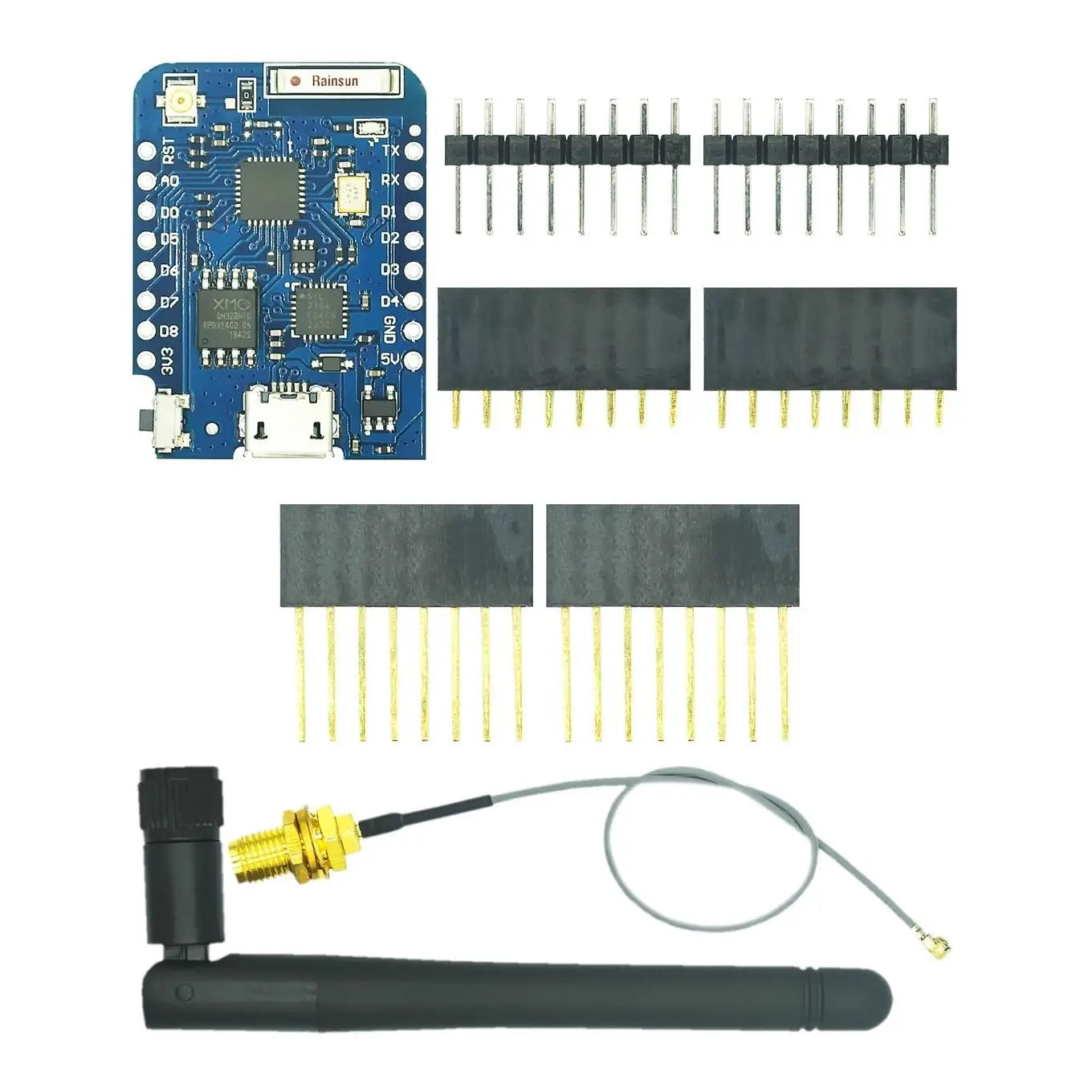 Custom D1 Mini Pro Bytes External Antenna Connector NodeMCU Based ESP8266 ESP-8266EX CP2104 WIFI Development Board Micro USB