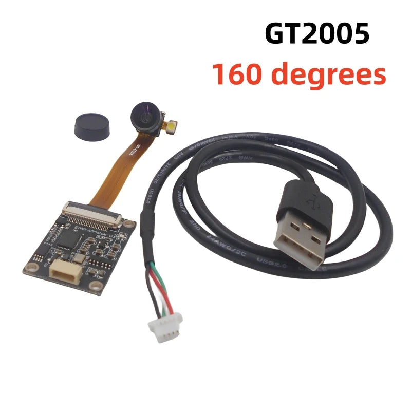 Custom GT2005 module with flash 2 megapixel fixed focus USB drive free laptop industrial computer camera module