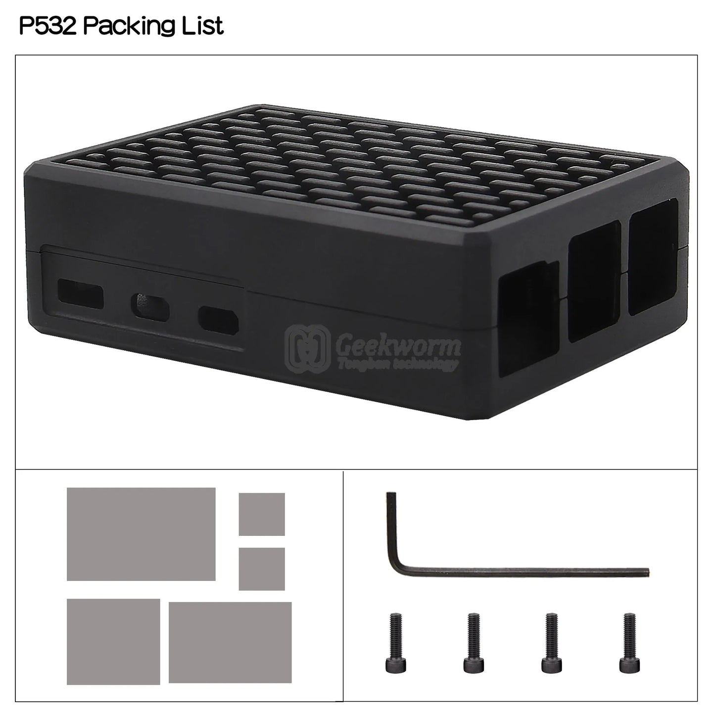 Custom Pi 5 Case | Heavy-duty Aluminum Passive Cooling Case Shell Enclosure for Pi 5
