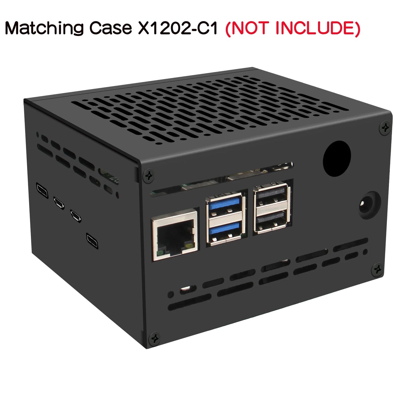 Custom X1202 UPS & Power Management Board with 4 cell 18650 battery holder for Pi 5