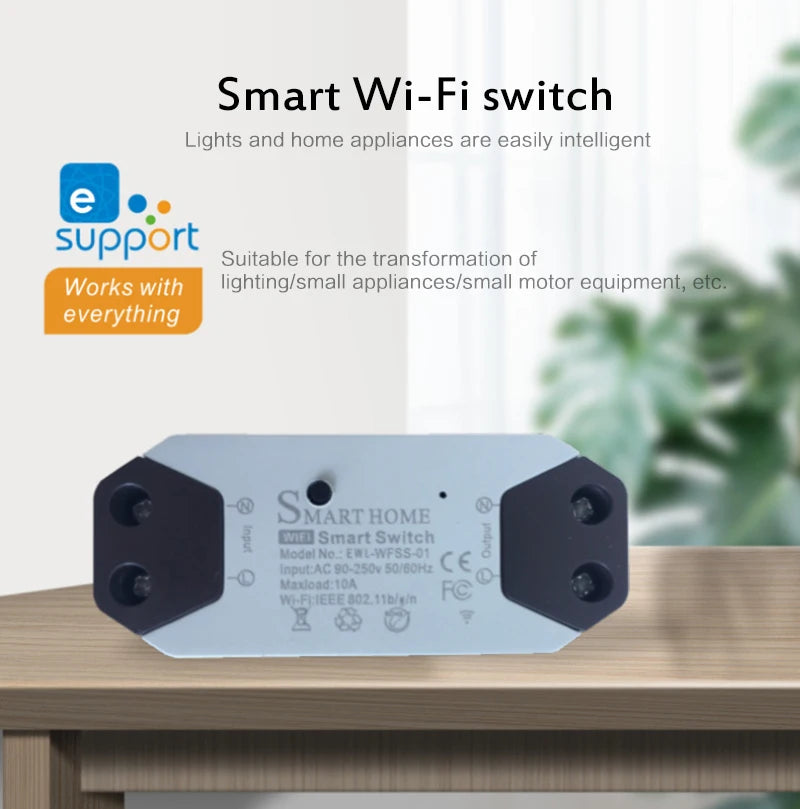 Custom New For EWeLink Smart Remote Control Wifi Wireless Switch Module 1CH/4CH AC 90-250V Inching Self-locking RF Receive Smart Electr Manufacturer