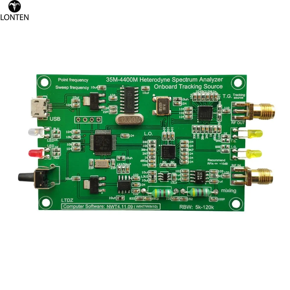 Custom Lonten Spectrum Analyzer USB LTDZ 35-4400Mhz Signal Source with Tracking Source Module RF Frequency Domain Analysis Tool With sh Manufacturer