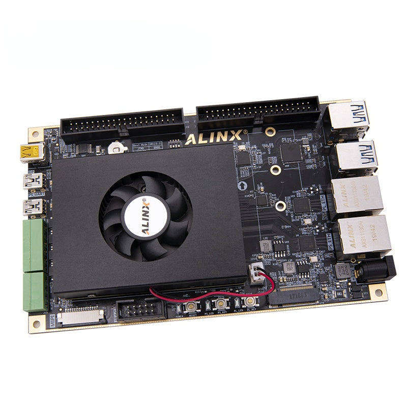AXU3EG: Xilinx Zynq UltraScale+ MPSoC ZU3EG FPGA Development Board AI Vitis-AI DPU 4K Video Custom PCB