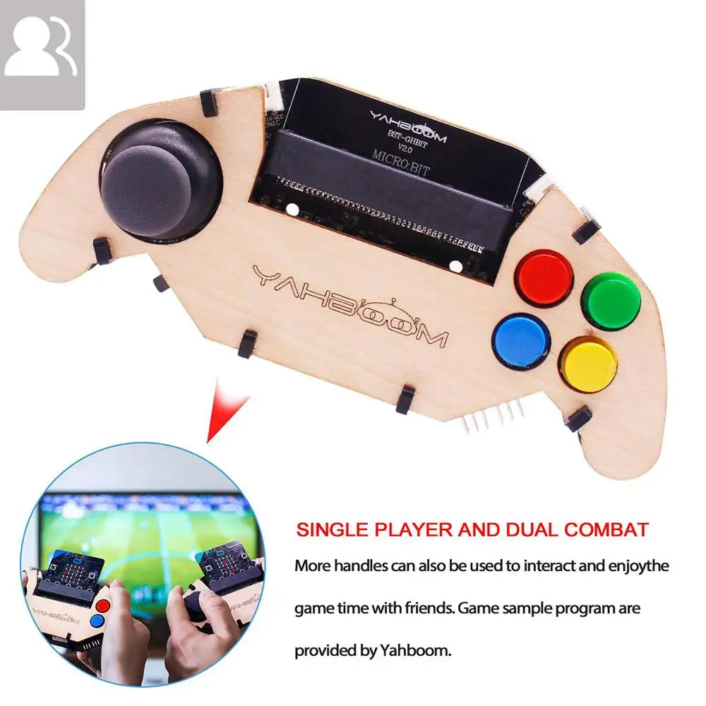 Custom Micro:bit Gamepad Expansion Board Handle Microbit Robot Car Joystick STEM Toys Programming Game Controller (Without Board) Manufacturer