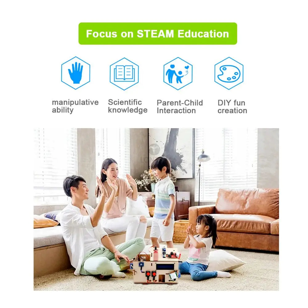 Custom Lonten Smart Home Kit for Arduinos Starter Electronic Learning Kit Remote Control House DIY Project STEM Programming Manufacturer